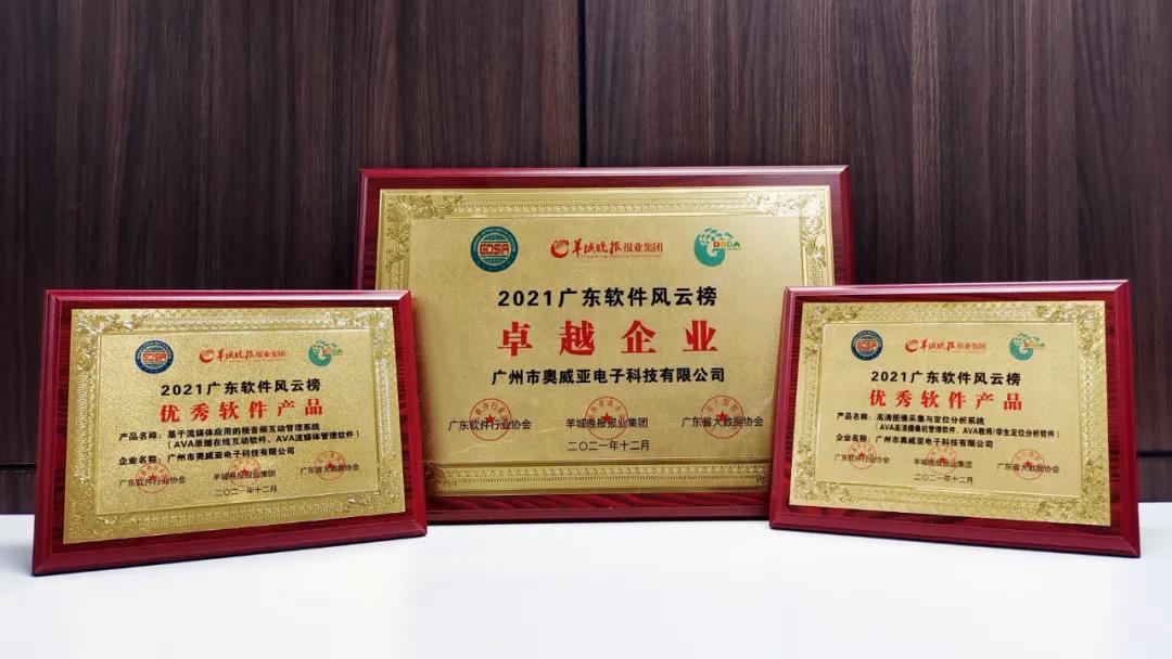 喜報！奧威亞又雙叒榮獲一批獎項