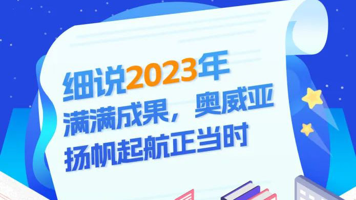 細說2023滿滿成果，奧威亞揚帆起航正當時